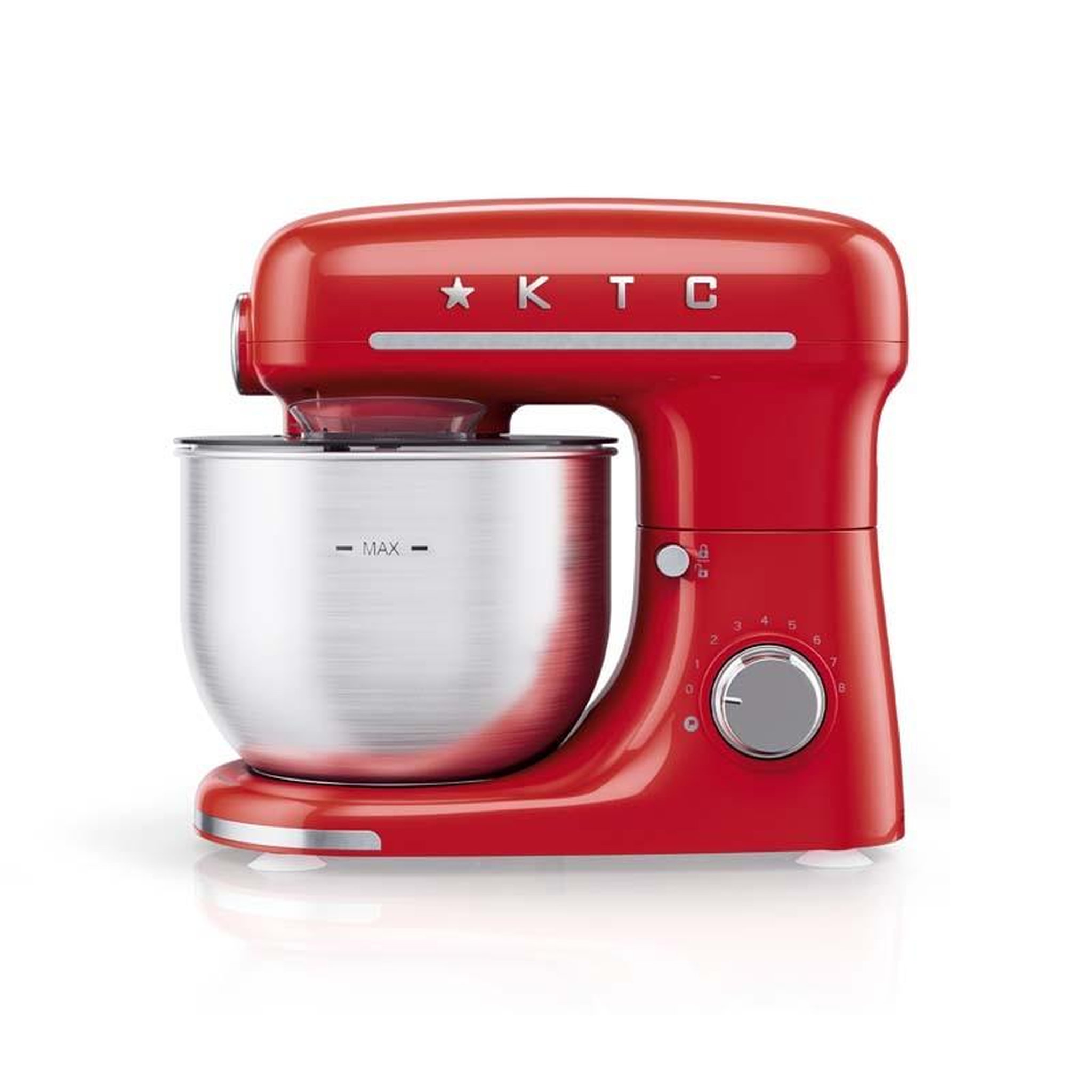 Voir la diapositive 1 : KITCHENCOOK Robot pétrin 5l inspiron red kitchencook