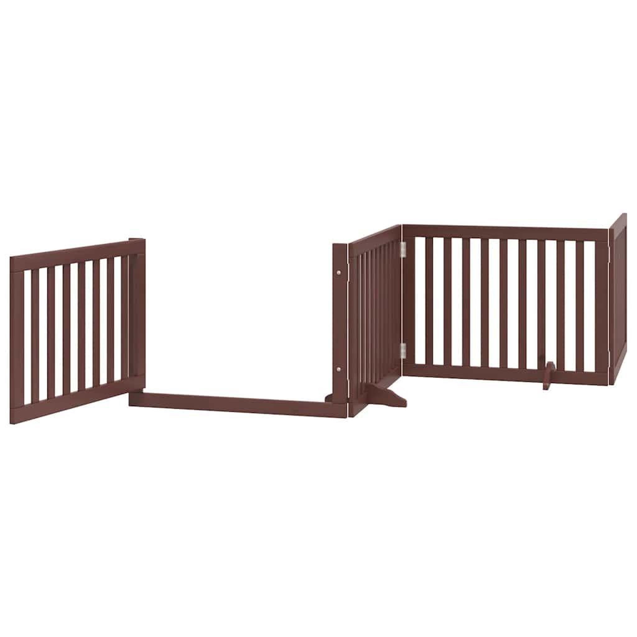 Voir la diapositive 4 : VIDAXL Barriere pour chien porte pliable 10 panneaux bois de peuplier