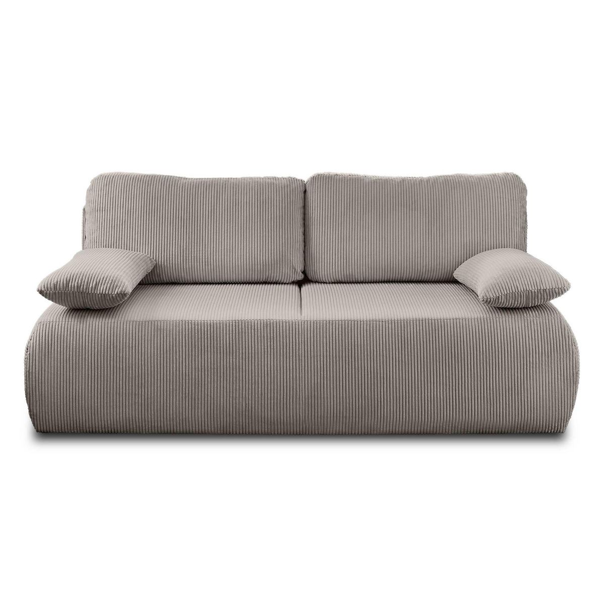 BEST MOBILIER Loutro - canapé 3 places - convertible avec coffre - en velours côtelé
