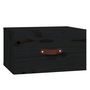 Voir la diapositive 2 : VIDAXL Table de chevet murale Noir 40x29,5x22 cm