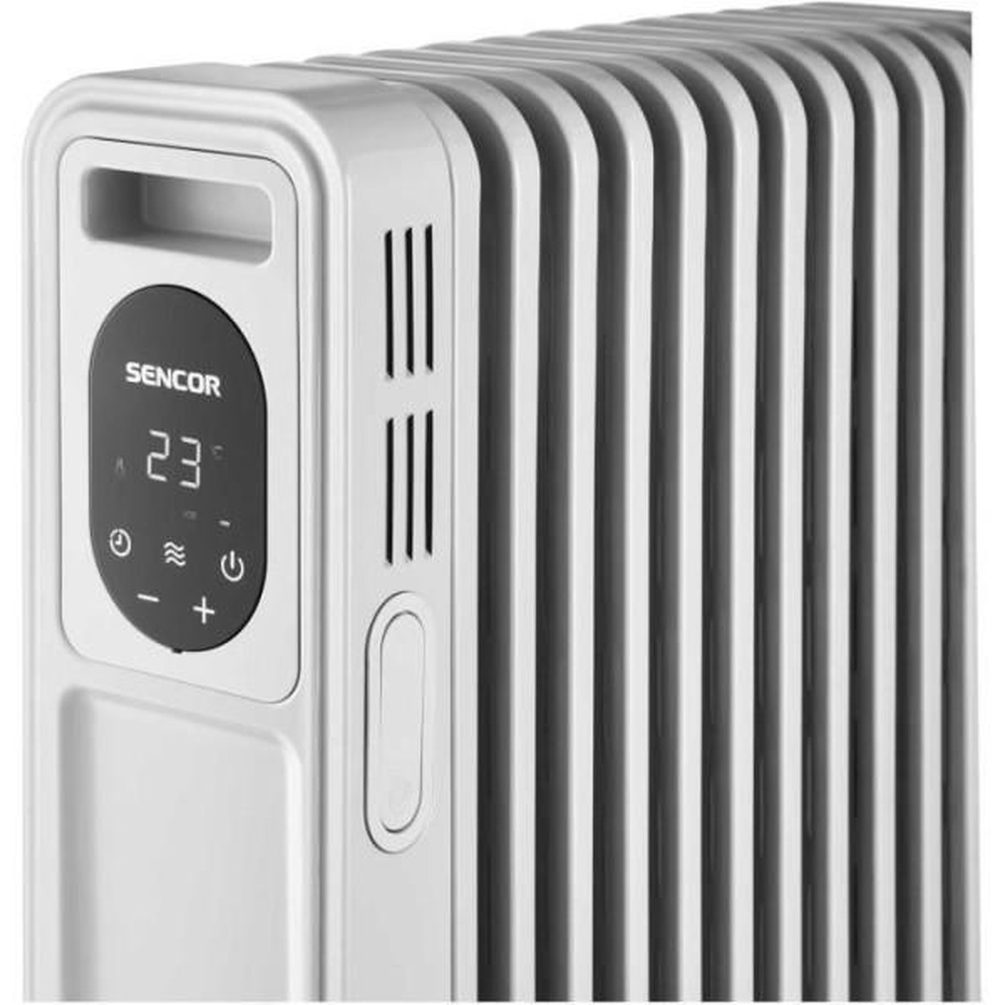 Voir la diapositive 3 : MARKET24 Radiateur électrique bain d'huile - SENCOR - SOH 6213WH - 2500 W - Panneau de commande numérique - Blanc
