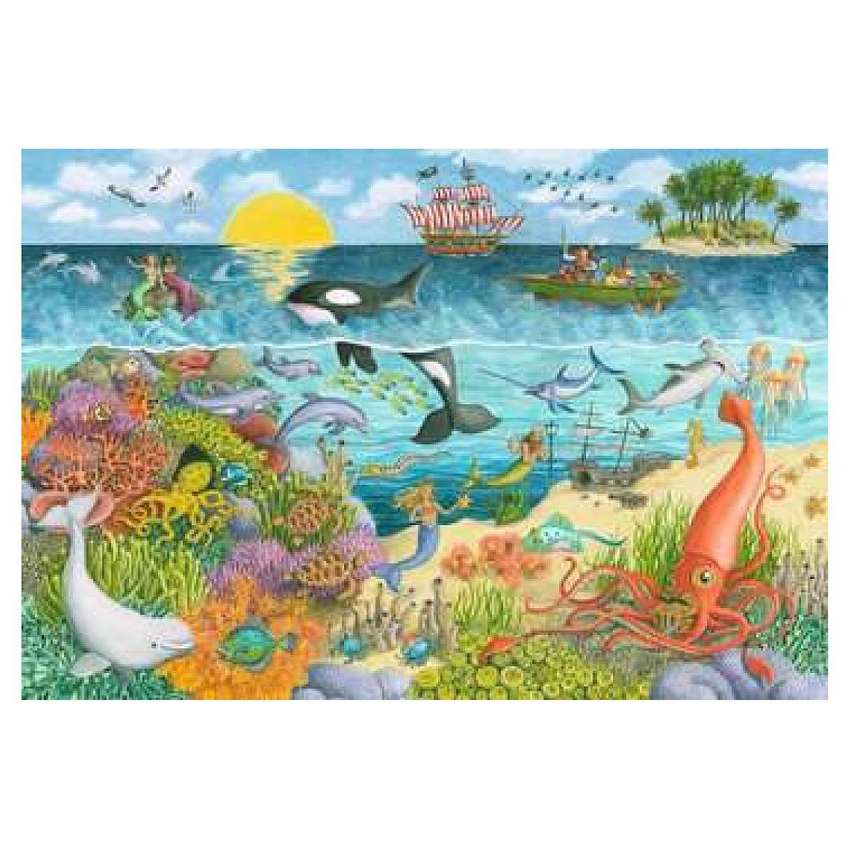 RAVENSBURGER Puzzle 2x24 pcs Pirates et sirenes