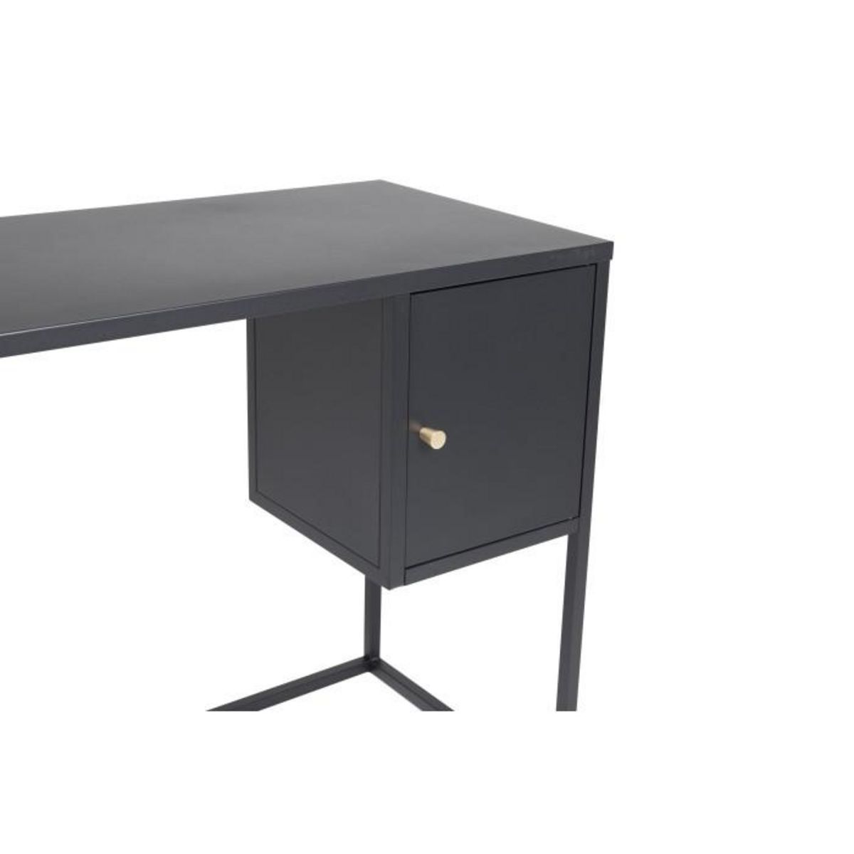 Paris Prix Bureau Design Avec Porte  Bakal  95cm Noir
