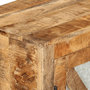 Voir la diapositive 5 : VIDAXL Buffet 80x30x71 cm bois de manguier brut massif et metal