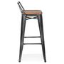 Voir la diapositive 3 : Paris Prix Tabouret de Bar Design  Kary  94cm Noir