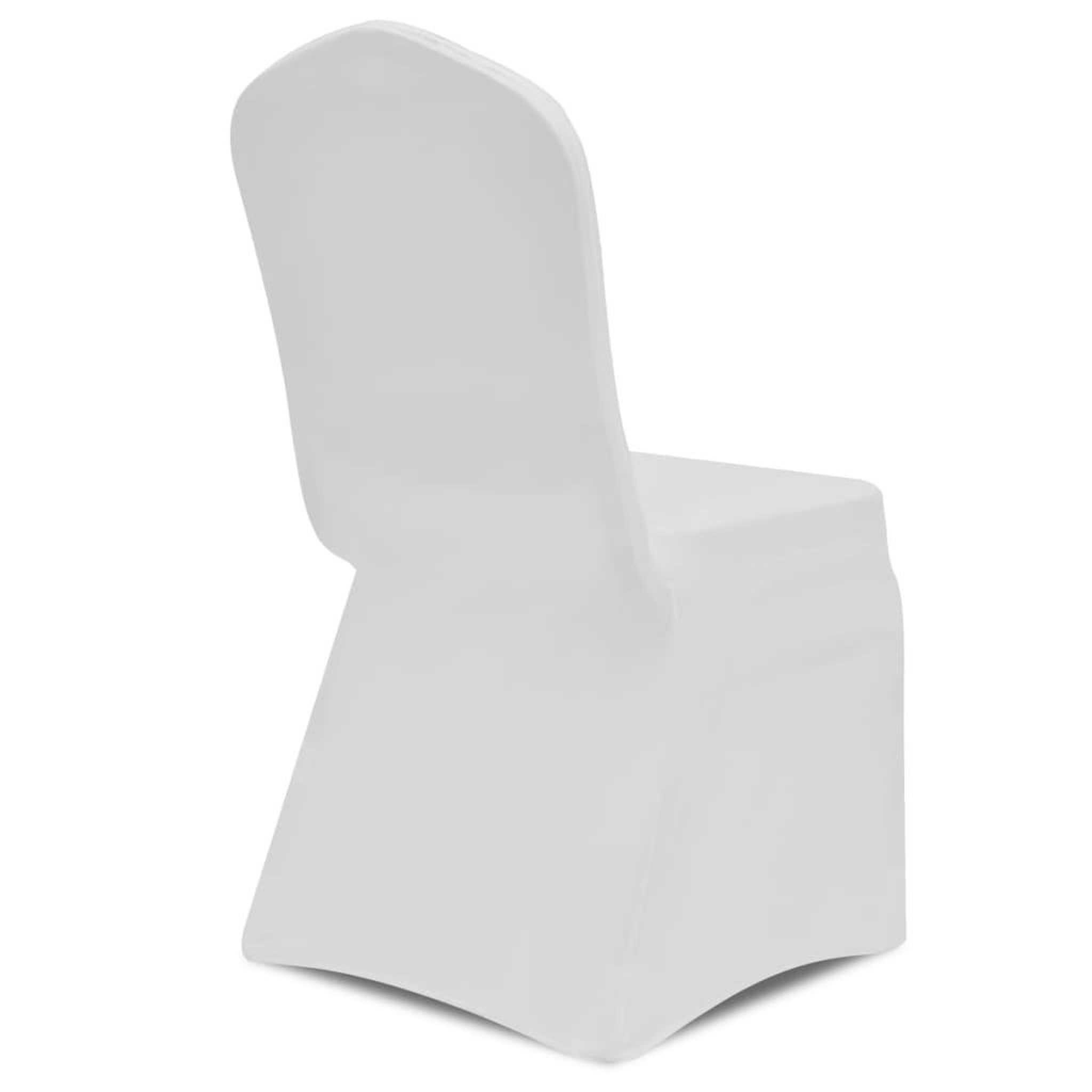 Voir la diapositive 4 : VIDAXL Housse de chaise extensible 100 pcs Blanc