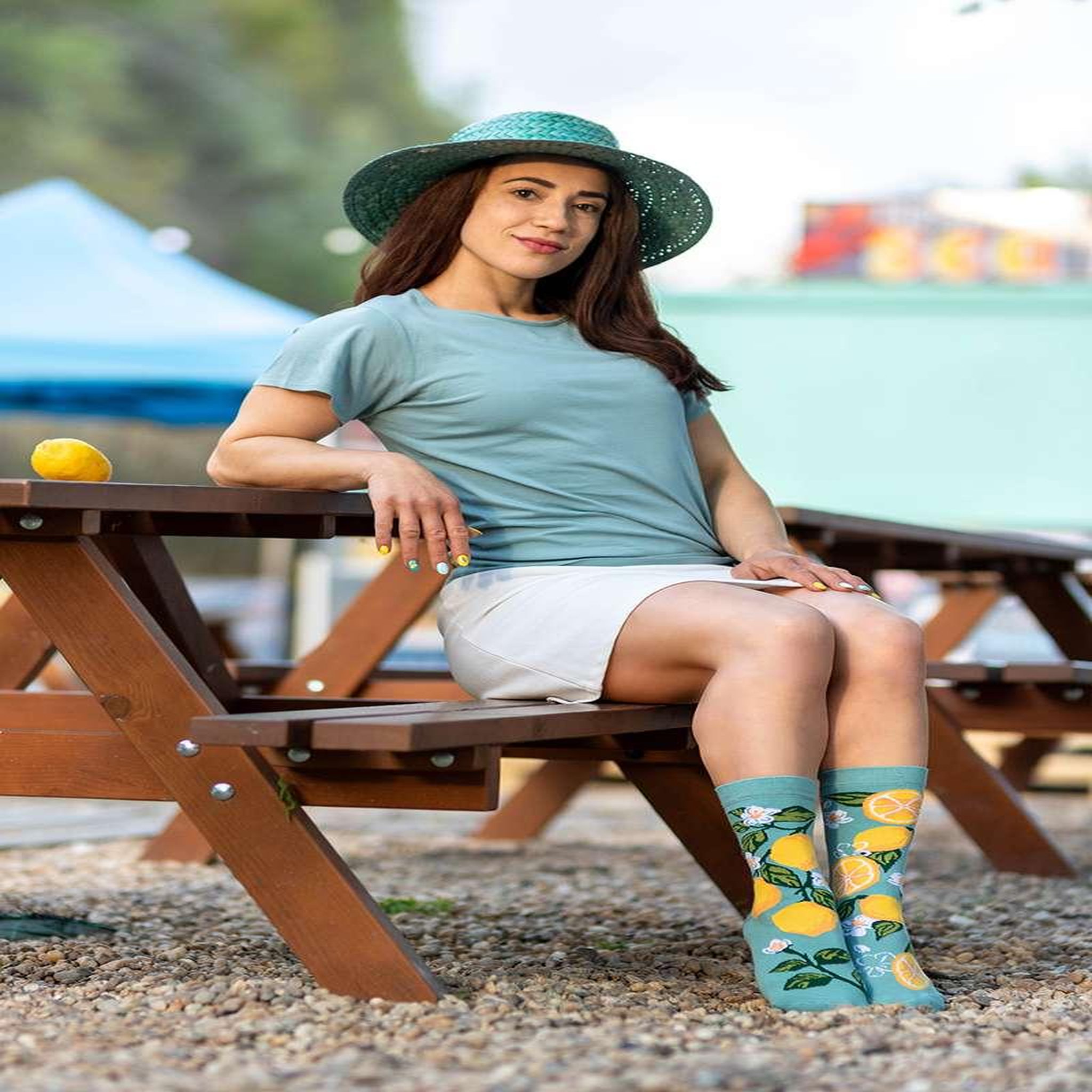 Voir la diapositive 4 : PIRIN HILL Chaussettes arty citrons