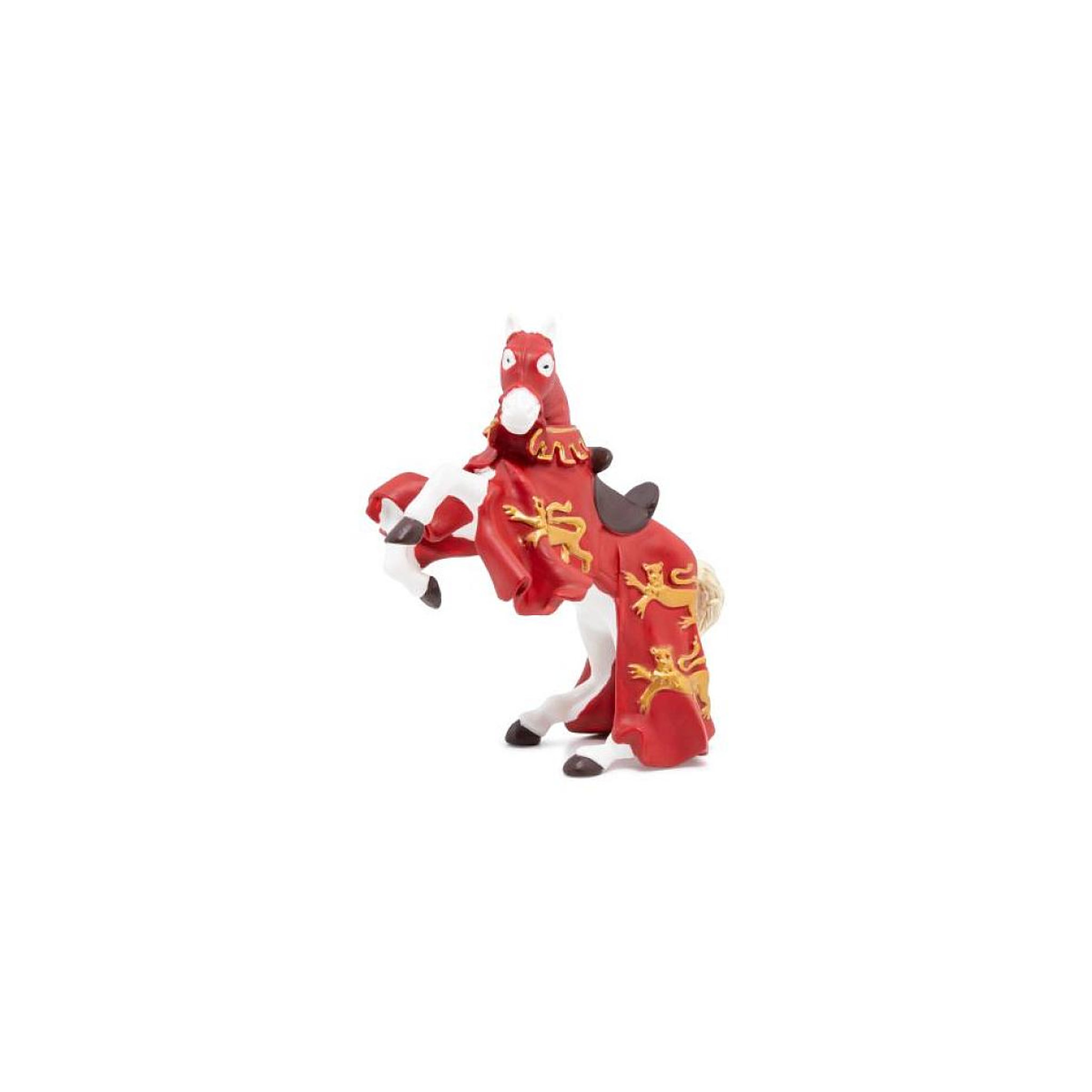 Voir la diapositive 4 : Papo 39340 - Cheval du roi richard rouge -