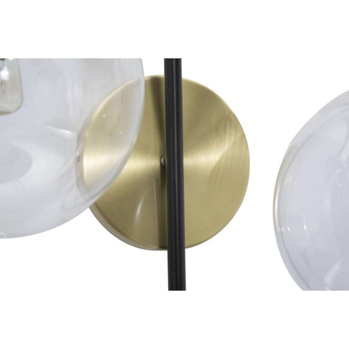 Paris Prix Applique Murale 2 Sphères  Blak  45cm Noir & Or