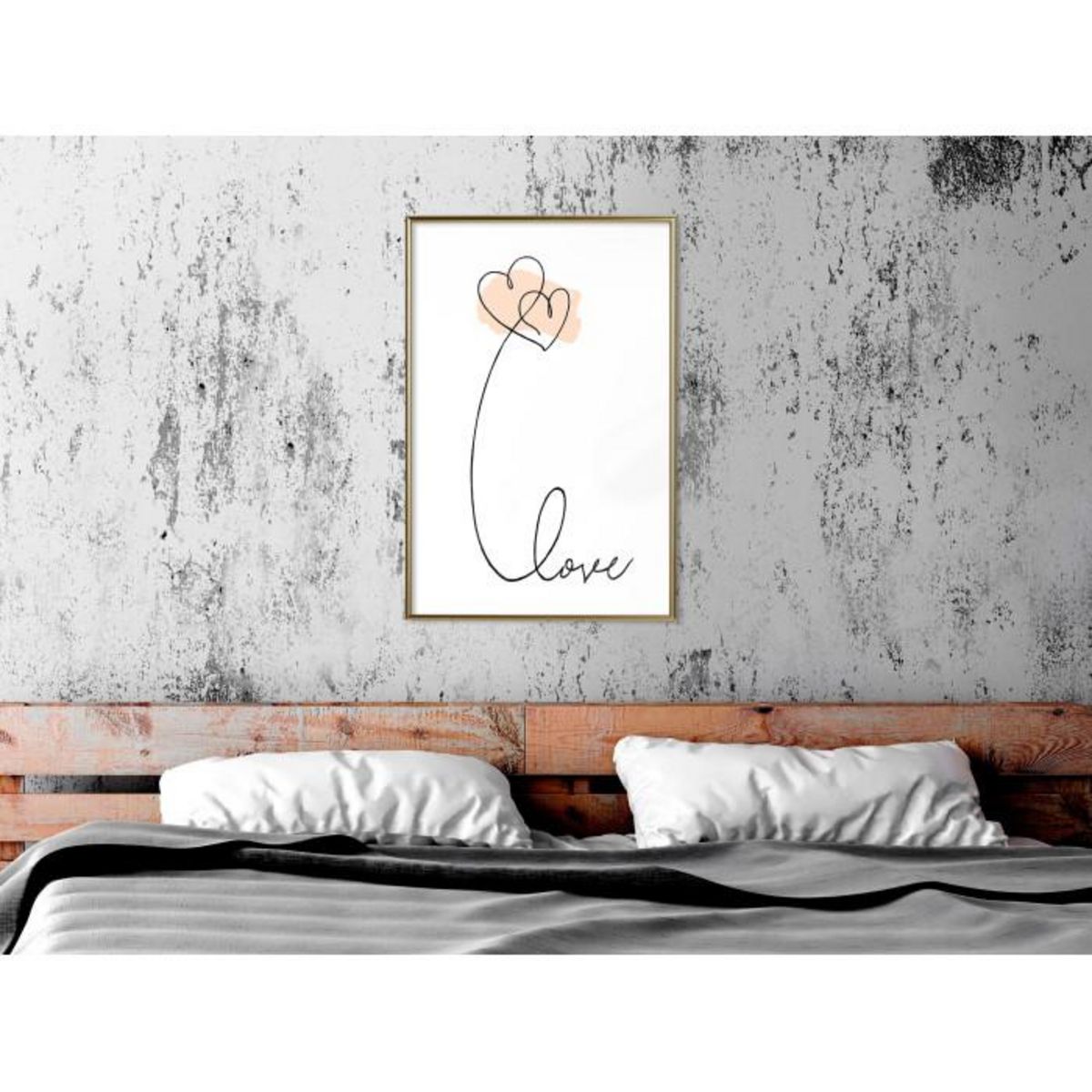 Paris Prix Affiche Murale Encadrée  Love Balloon