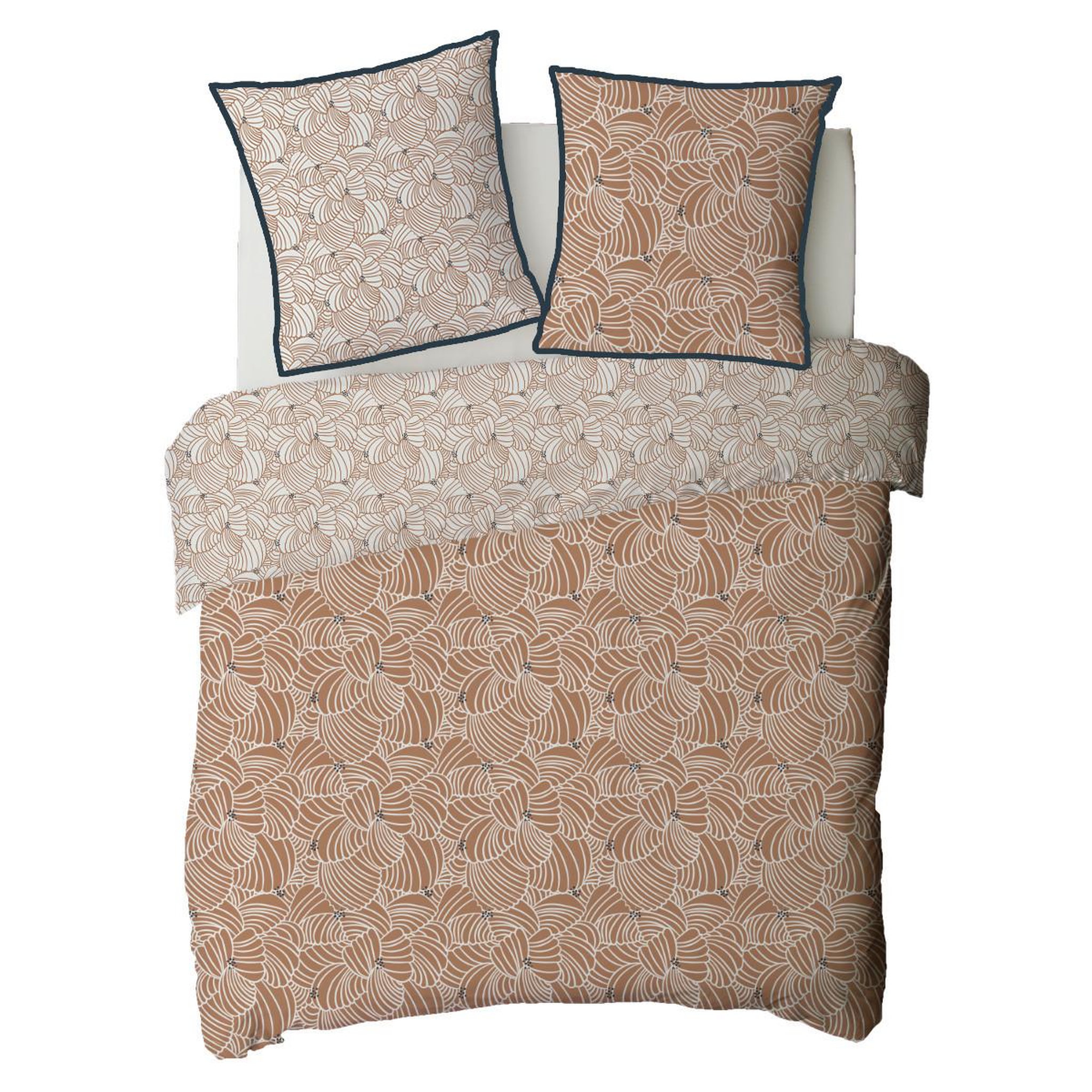 Voir la diapositive 4 : FUTURE HOME Parure de lit 2 personnes graphique floral en coton