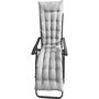Voir la diapositive 4 : Habitat et Jardin Fauteuil de jardin relax zéro gravité avec coussin matelassé  Sintra  - Gris