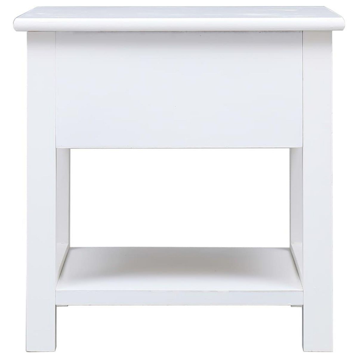 VIDAXL Table d'appoint Blanc 40x40x40 cm Bois de Paulownia
