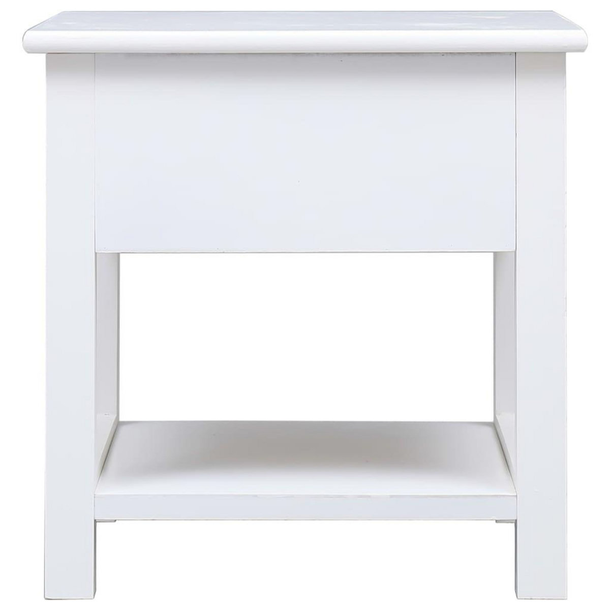 VIDAXL Table d'appoint Blanc 40x40x40 cm Bois de Paulownia