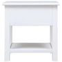 Voir la diapositive 3 : VIDAXL Table d'appoint Blanc 40x40x40 cm Bois de Paulownia