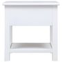 Voir la diapositive 3 : VIDAXL Table d'appoint Blanc 40x40x40 cm Bois de Paulownia