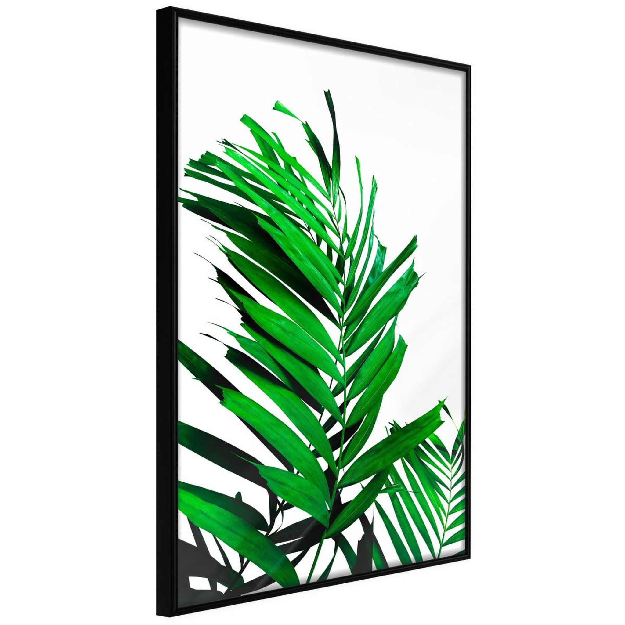 Paris Prix Affiche murale encadrée  emerald palm. Coloris disponibles : Noir, Jaune