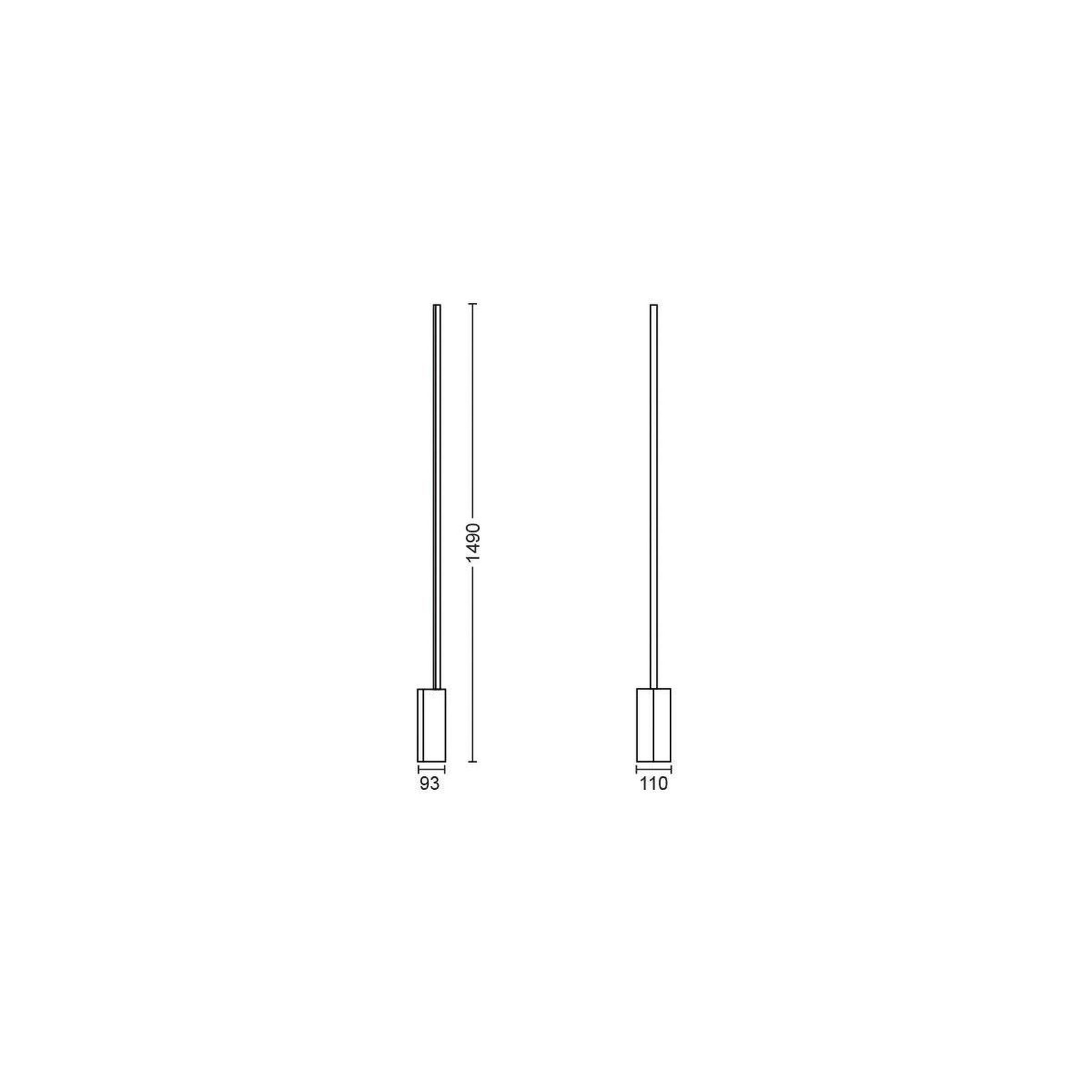 Voir la diapositive 3 : PHILIPS HUE Lampe connectée Gradient Signe noir White&Color Ambiance