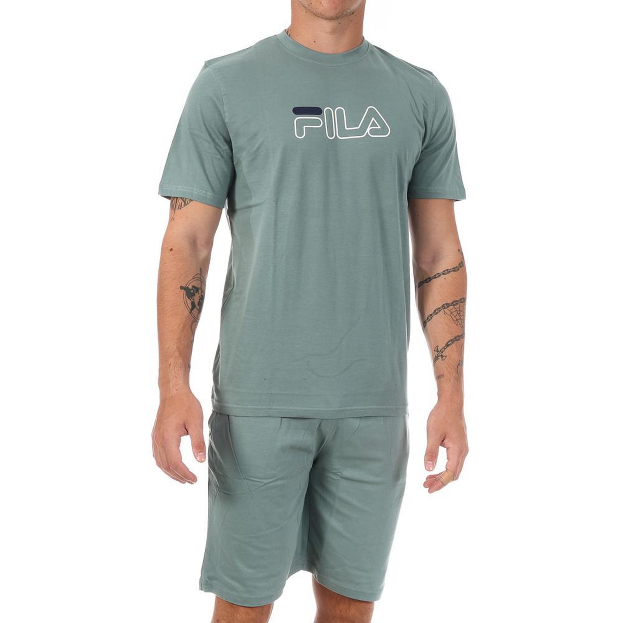 FILA Ensemble Vert Homme Fila SS24SPM089. Coloris disponibles : Vert