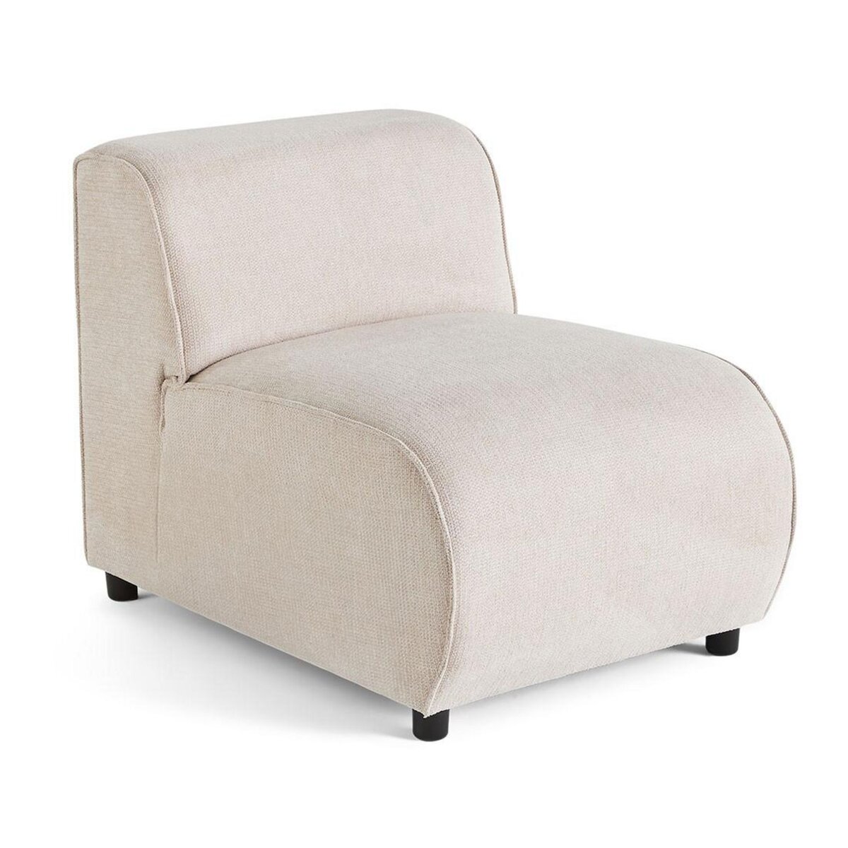 LISA DESIGN Suaro - module d'assise en tissu texturé