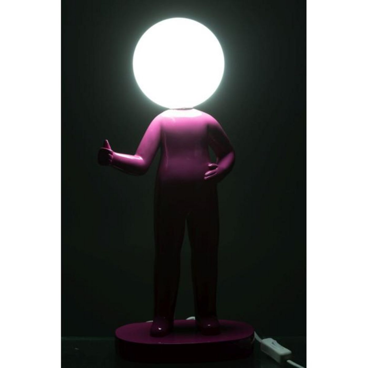 Paris Prix Lampe à Poser en Résine  Pouces  44cm Fuchsia
