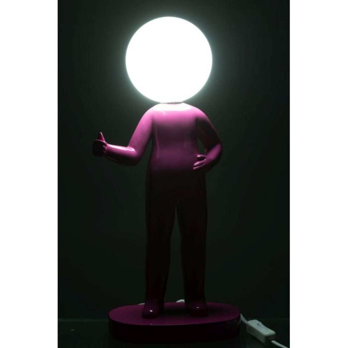 Paris Prix Lampe à Poser en Résine  Pouces  44cm Fuchsia