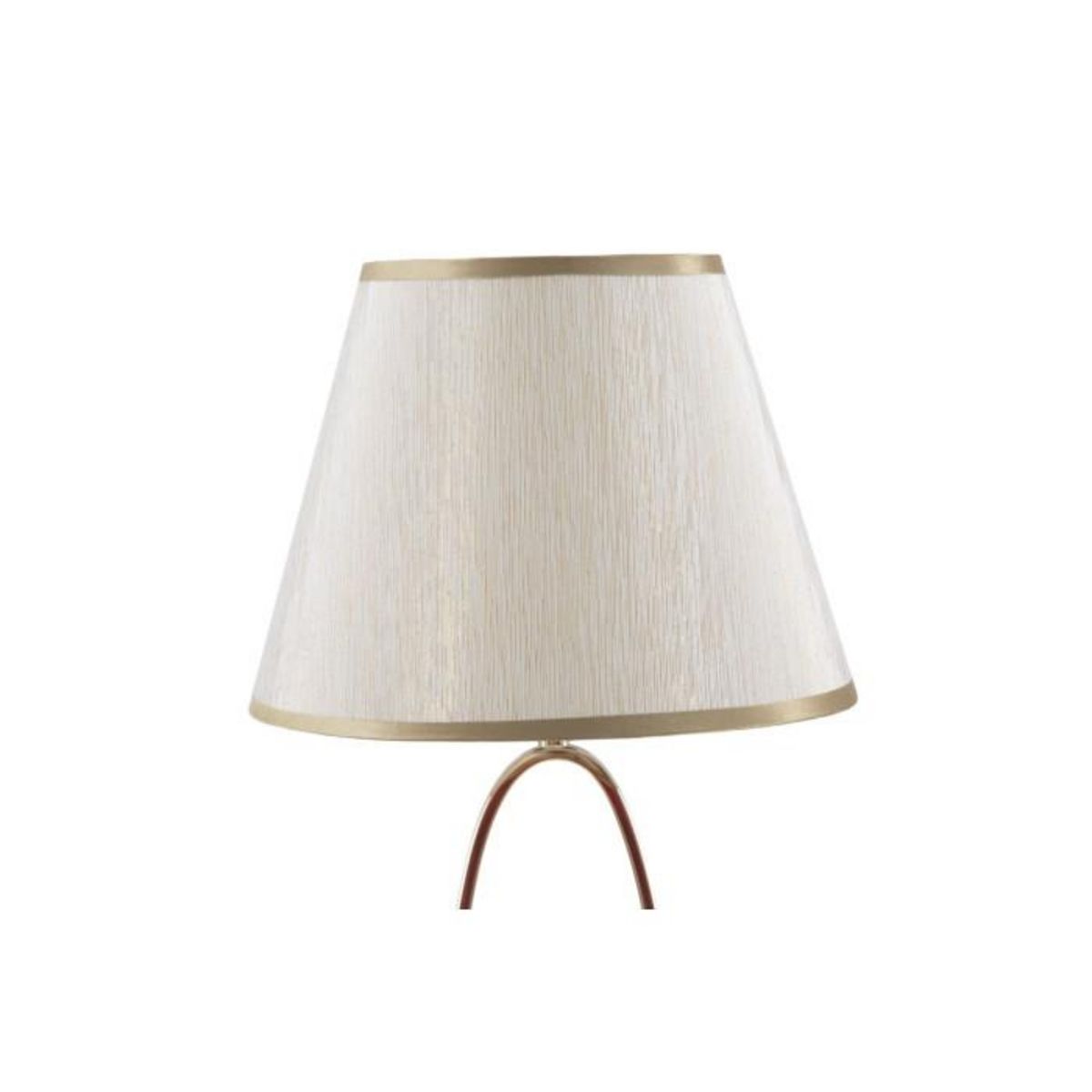 Paris Prix Lampe à Poser en Métal  Flush  47cm Crème & Or
