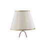 Voir la diapositive 2 : Paris Prix Lampe à Poser en Métal  Flush  47cm Crème & Or