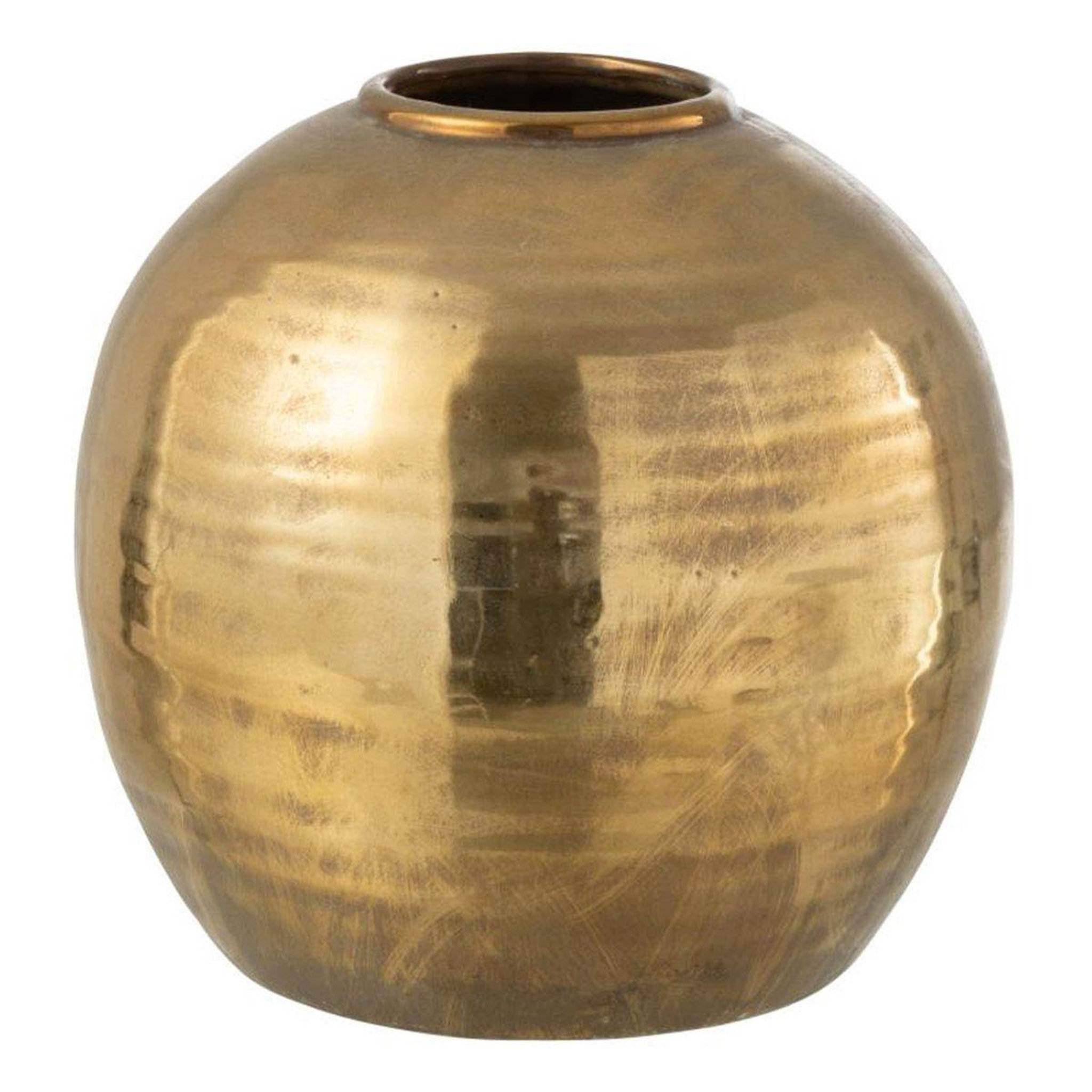 J-LINE Vase design en argile  arya  28cm or
