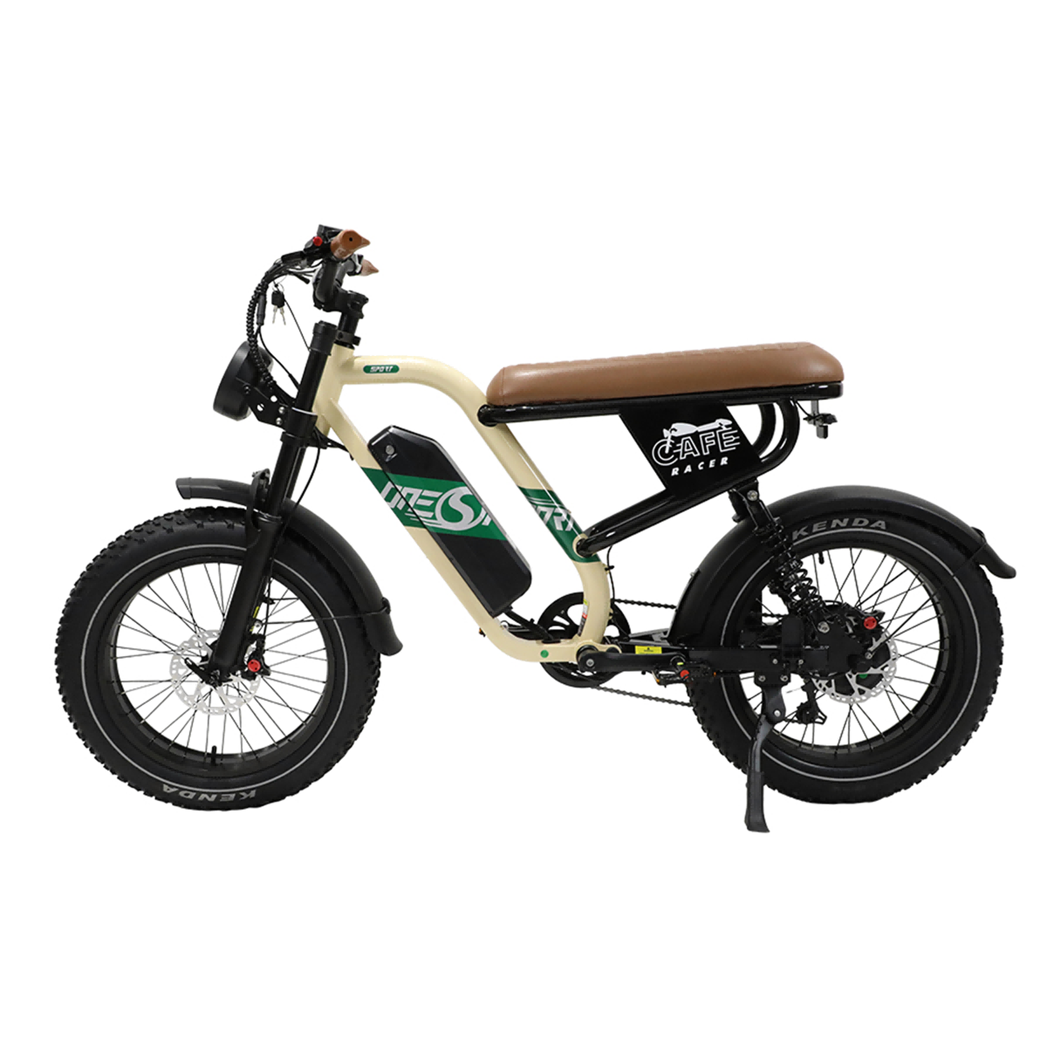 Voir la diapositive 2 : ONESPORT Vélo électrique Onesport W66 style moto, couple de 65 Nm, application