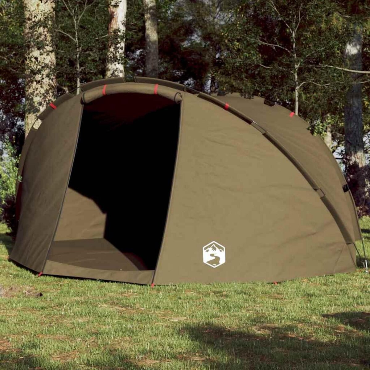 VIDAXL Tente de peche 5 personnes vert olive impermeable