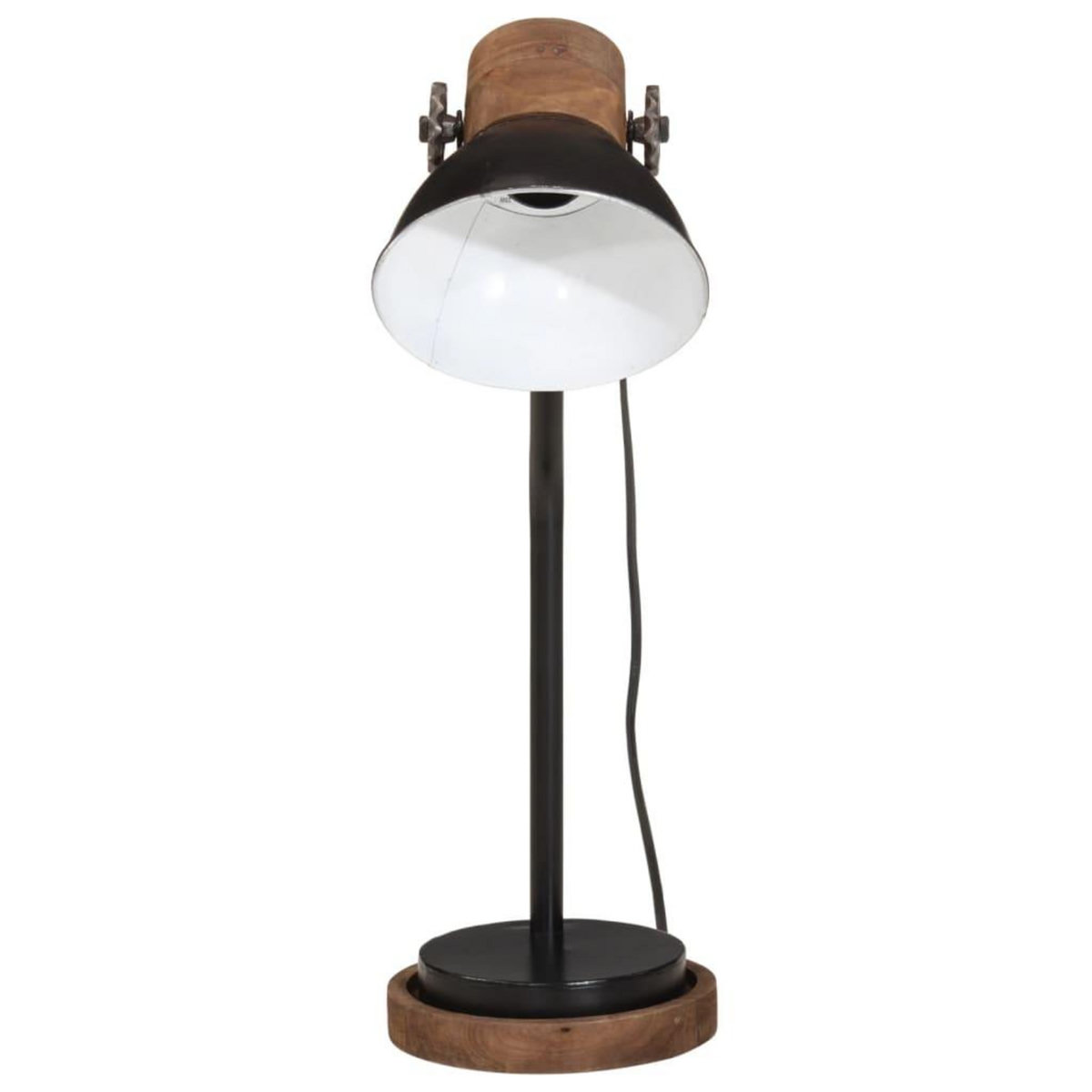 VIDAXL Lampe de bureau 25 W noir 18x18x60 cm E27