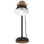 Voir la diapositive 3 : VIDAXL Lampe de bureau 25 W noir 18x18x60 cm E27