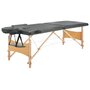 Voir la diapositive 2 : VIDAXL Table de massage avec 2 zones Cadre en bois Anthracite 186x68cm
