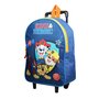Voir la diapositive 2 : Bagtrotter BAGTROTTER Sac à dos à roulettes 31 cm Pat'Patrouille Bleu