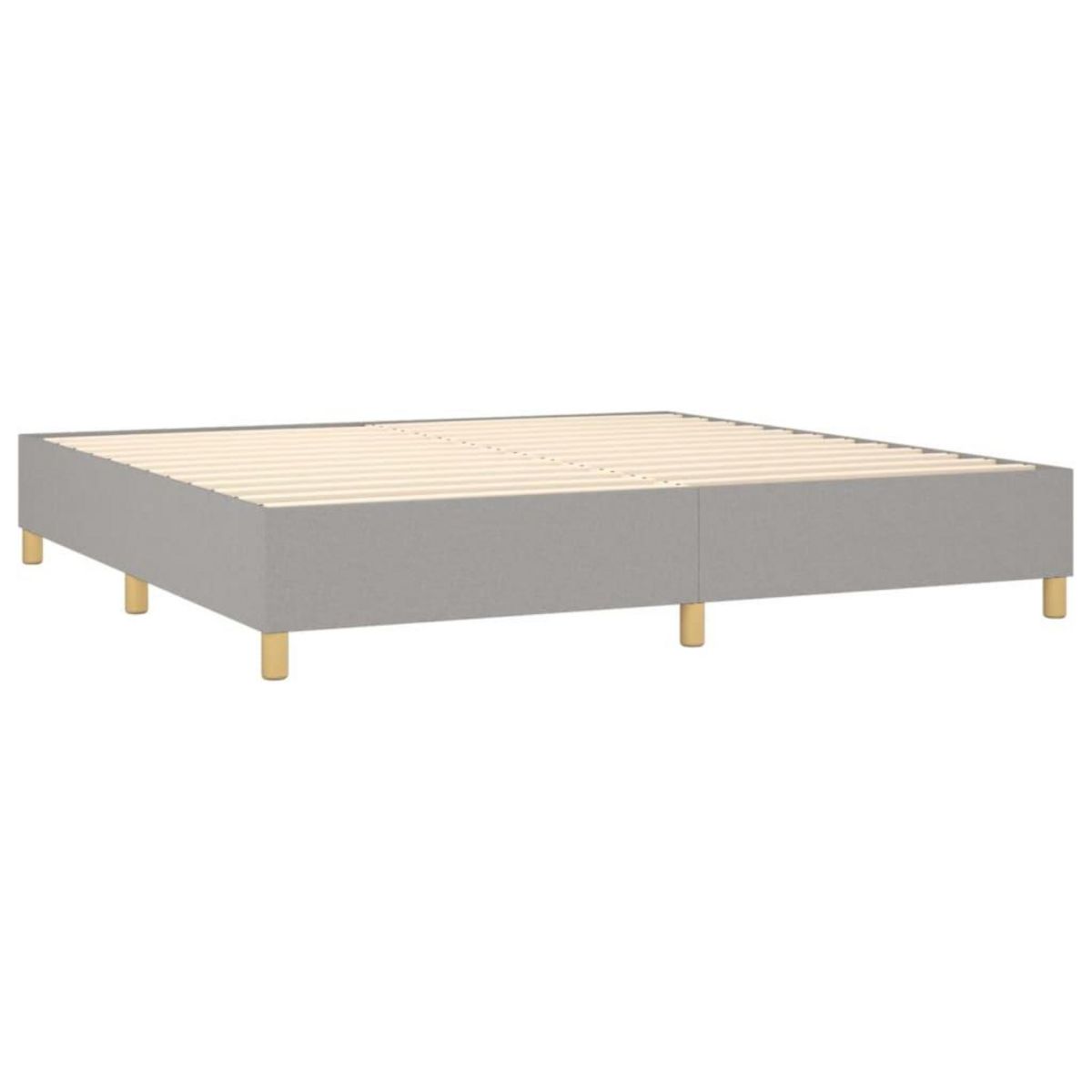 VIDAXL Cadre de lit sans matelas gris clair 200x200 cm tissu
