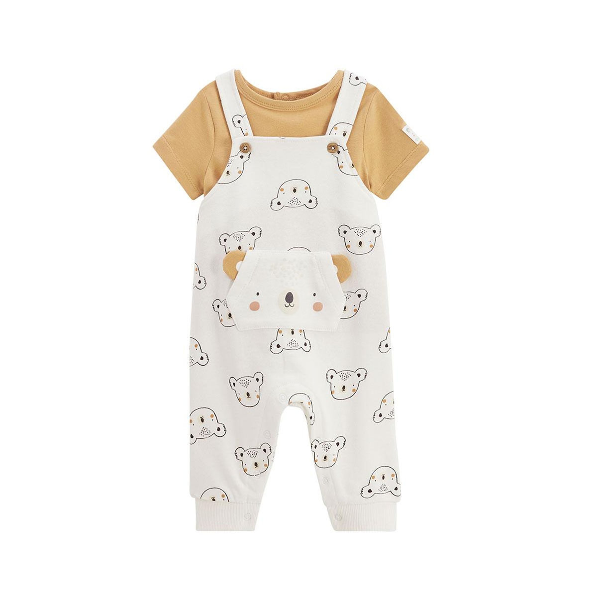 Petit Béguin Ensemble salopette bébé et t-shirt Mini Rêve