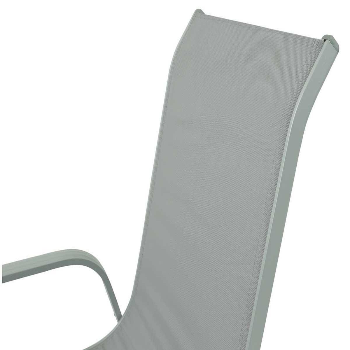 Habitat et Jardin Fauteuil jardin Alu/Textilène  Porto  - Phoenix - Gris clair - Lot de 2