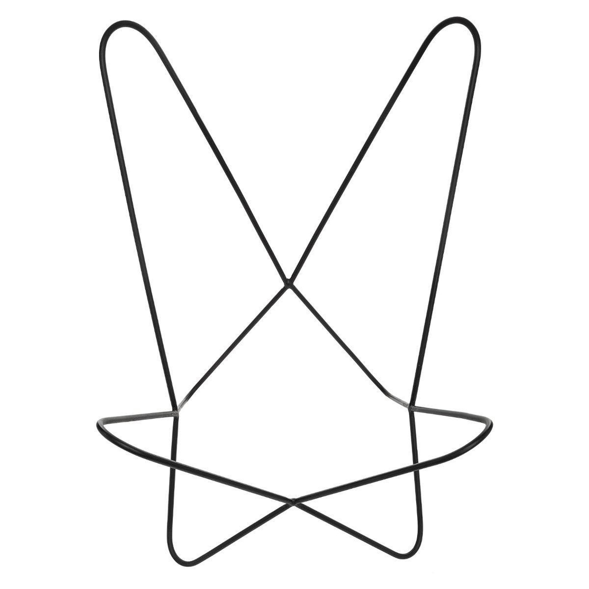 Voir la diapositive 2 : ATMOSPHERA Structure de fauteuil en métal  dario  92cm noir
