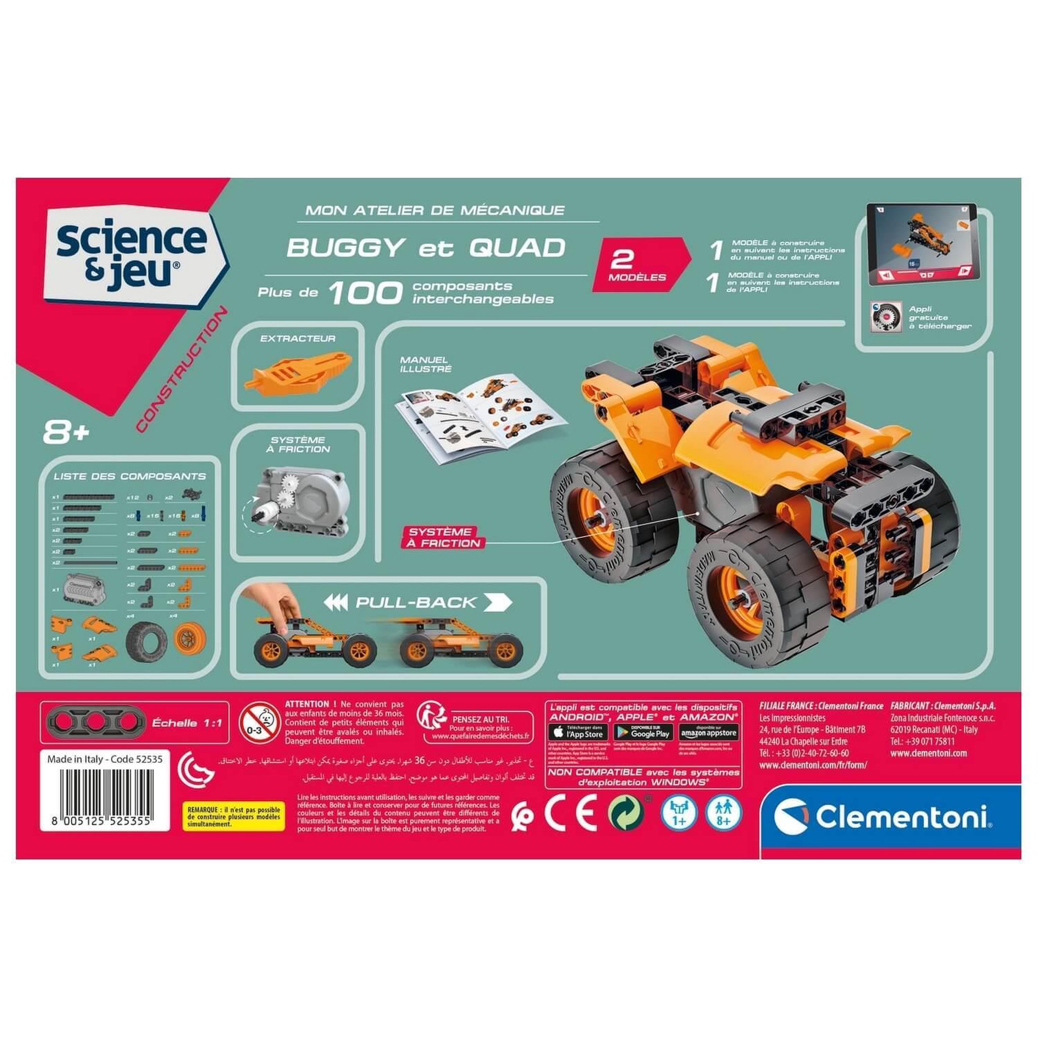 Voir la diapositive 3 : CLEMENTONI BUGGY ET QUAD A FRICTION