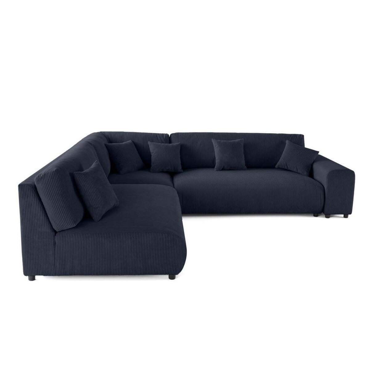 LISA DESIGN Garance - canapé modulable d'angle gauche - 6 places - en velours côtelé