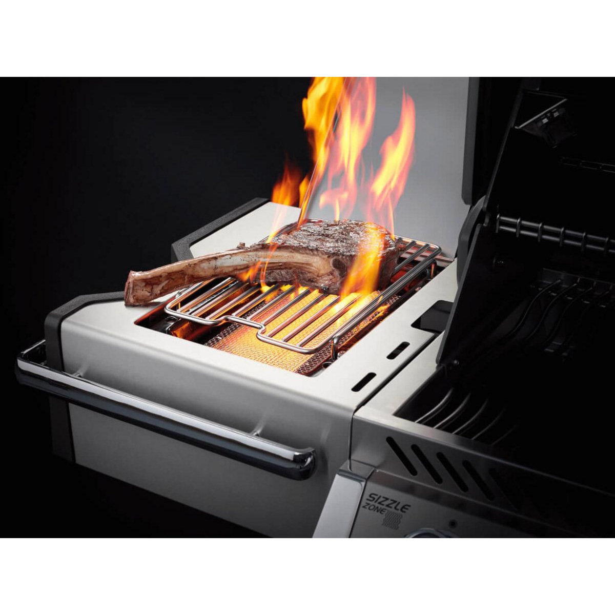 NAPOLEON Barbecue à gaz Prestige Pro 500 SIB inox 4 brûleurs + Sizzle Zone + brûleur arrière - Napoleon