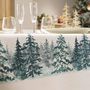 Voir la diapositive 4 : Douceur d'Intérieur Nappe rectangulaire antitache et infroissable Forêt enneigée