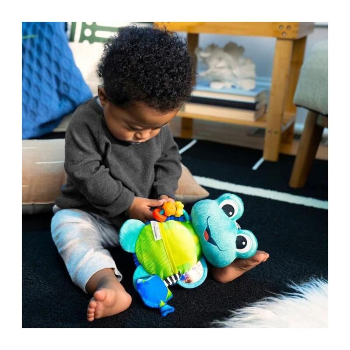 BABY EINSTEIN Doudou Baby Einstein Neptune's Sensory Sidekick coloré