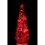 Voir la diapositive 3 : Paris Prix Sapin de Noël en Verre  Led  34cm Rouge