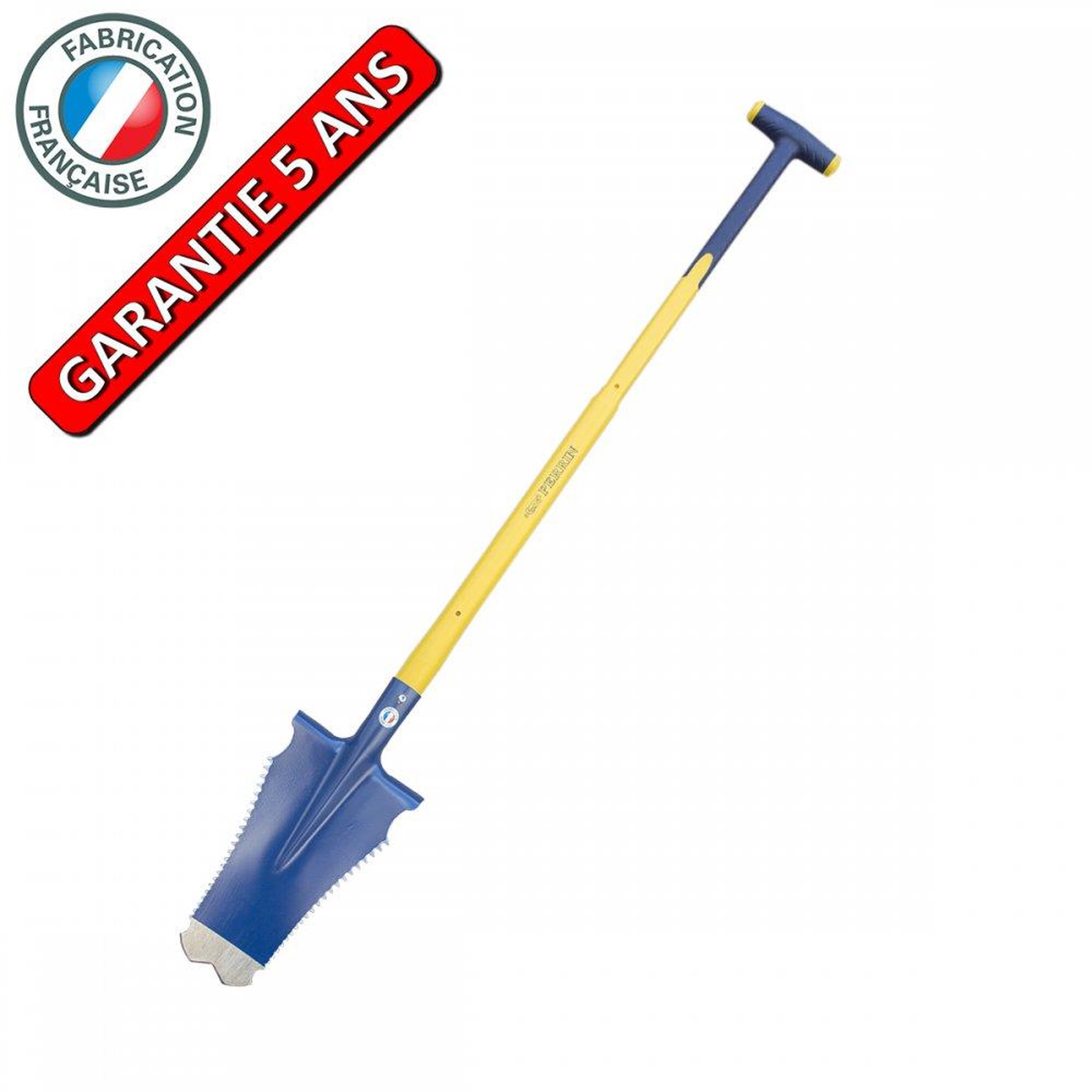 OUTILS PERRIN Bêche caïman 33 cm - manche béquille composite - coupe racines