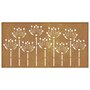 Voir la diapositive 5 : VIDAXL Decoration murale jardin 105x55 cm acier corten design de fleur