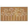 Voir la diapositive 5 : VIDAXL Decoration murale jardin 105x55 cm acier corten design de fleur