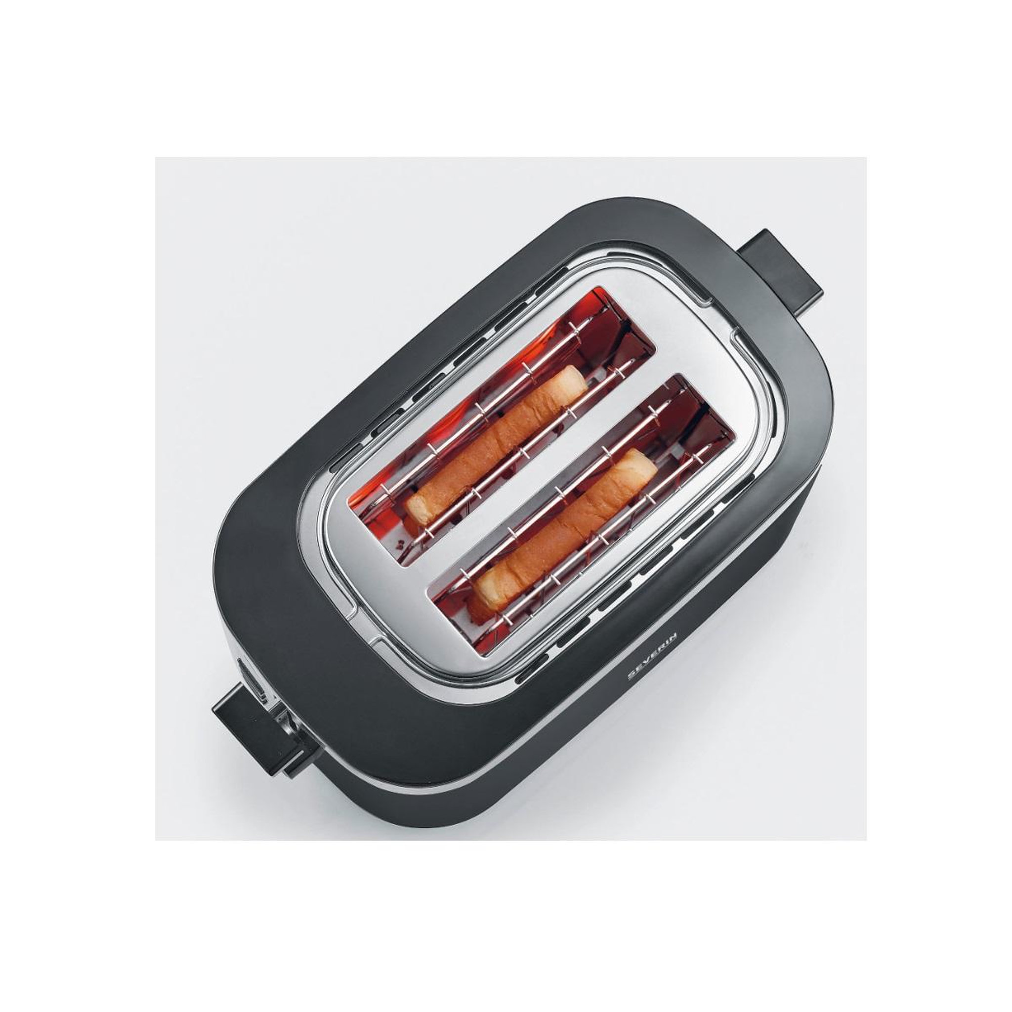 Voir la diapositive 2 : SEVERIN Grille-pains 2 fentes 800w noir - AT9264