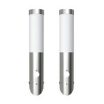 VIDAXL Applique murale design avec detecteur, inclinee (lot de 2)